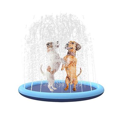 China Sports Toy Non-Slip Splash Pad Sprinkler for Kids Pet Toddlers 59 Inch Water and Splash Play Mat for sale