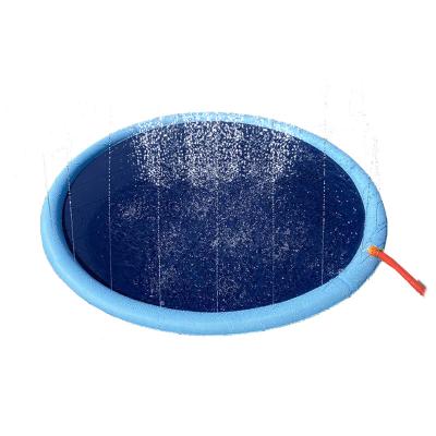 China PVC 150cm Quality Outdoor Portable Kids Eco Friendly Pets Splash Water Toy Sprinkler Mat Pool Water Protective Park Toys Play Equipment for sale