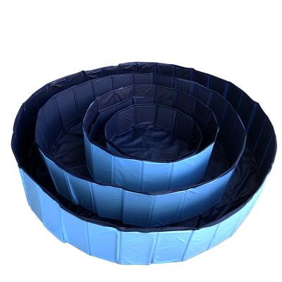 China Sustainable Eco-Friendly PVC Cat Dog Pets Outdoor Inflatable Folding Swimming Pool Of Sustainable Pet Supplies Cat Dog Bath Tub for sale