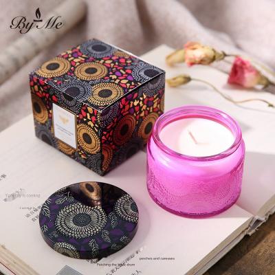 China Weddings Customized Treating Handmade Soy Wax Relief Cup Aromatherapy Candle Can Be Branded Customed Box Cup Body Scent for sale