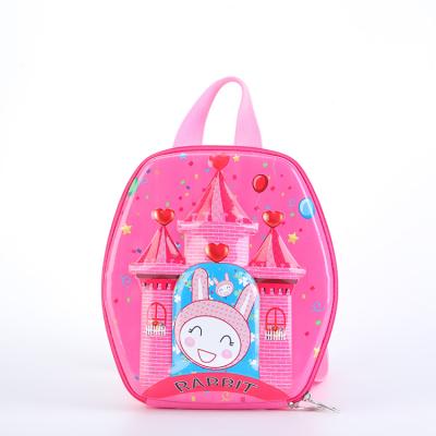 China Cartoons Shape Hot Sale Cute Rabbit Pink Children's Backpack 3D Cartoon Pattern Baby Backpack for sale