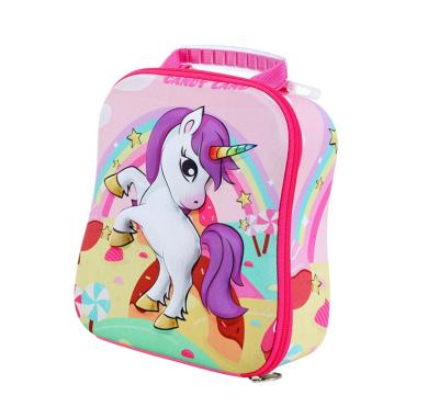 China Cartoon Cute Unicorn School Bag Lunch Bag Animal Insulated Thickened Thickened Bag New for sale