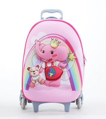 China Universal Cartoon Mini Children's Cartoon Model Trolley Case Wheel Suitcase School Trolley Case for sale