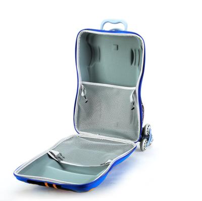 China 2021 New Cartoon Children's Trolley Case Multifunctional Car Model Three-dimensional Trolley Student Travel Suitcase for sale