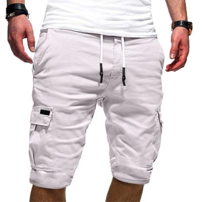 China Anti Wrinkle Men's Hot Shorts Casual Jogger Shorts Military Gym Pokects Workout Sports Solid Elastic Cargo Fight Pants Summer New for sale