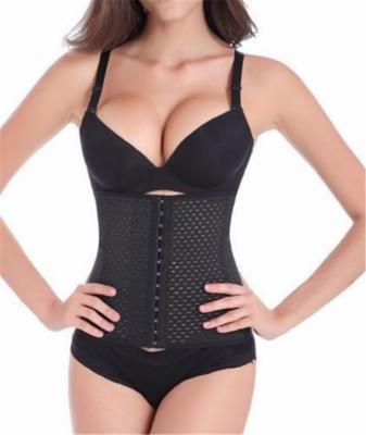 China Antibacterial Antibacterial Women's Hot Body Shaper Slimming Waist Cincher Underbust Three Breasted Waist Belly Belt 4 Steel Bones for sale