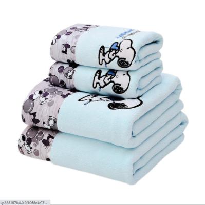 China Sustainable Custom Made Microfiber Face Bath Towel Set For Face Cleaning for sale