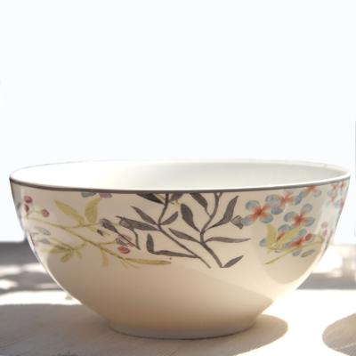 China Leaf Design Bone China Chinese Style Tableware Viable Bone China Dinnerware Bowls for sale