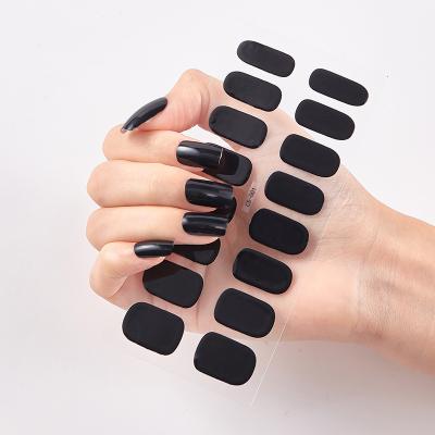 China Nail Wrap Fashion Personality Nail Stickers DIY Plastic Wholesale Nail Strips for sale