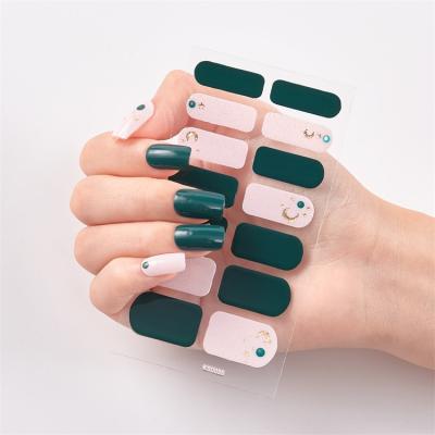 China Star Moon Series Nail Stickers Beauty Plastic Decals For Women Girls Salon Nail Stickers for sale