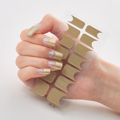 China Custom wholesale plastic nail wraps nail art decoration sticker,nail sticker for women for sale