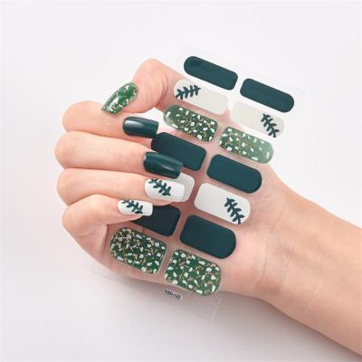 China Factory Direct plastic nail sticker nail polish sticker oil film can be customized 14 sticker for sale