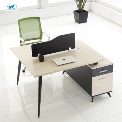 China Custom Modern Wooden and Steel Frame Workstation Low Separation Durable Office Desk Table Furniture for sale