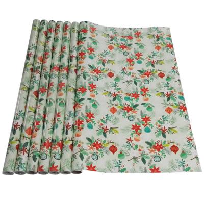 China Zhoam Waterproof Custom Printed Gift Wrapping Paper Bamboo Wrapping Paper for sale