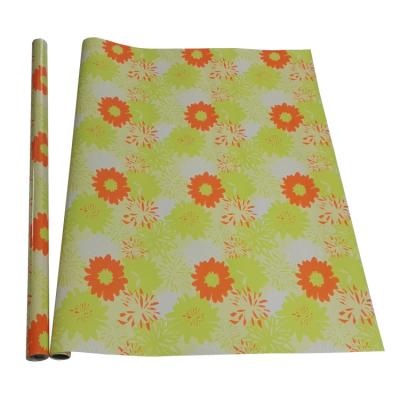 China Custom Printed Waterproof Zhoam Style Gift Wrapping Paper Custom Printing Korean Flower Rose Wrapping Wrapping Roll Paper for sale