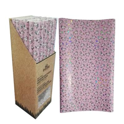 China Zhoam Waterproof Custom Printed Gift Wrapping Paper Arts Open DIY Gift Wrapping Paper Twine for sale