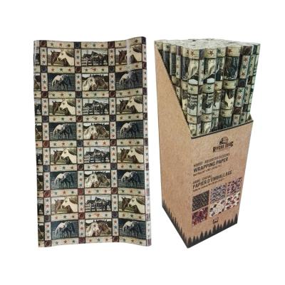 China Zhoam Waterproof Custom Printed Gift Wrapping Paper Wrapping Paper For Flowers And Gi for sale