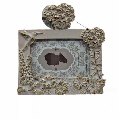 China Elegant Flowers Bird Home Decorative Picture Frame Wedding Photo Frame Flower Picture Frame 6X4 for sale