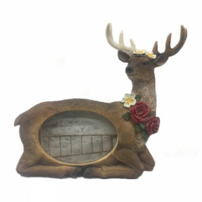 China Exquisite Home Decorative Children Animal Picture Frame Resin Deer Photo Frame 6x4 for sale