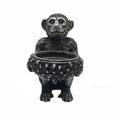 China New Products Decorative Monkey Candleholder Exquisite Candlestick Holder for sale