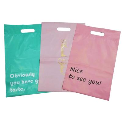 China tearproof/strong/opaque/perfect adhesive custom plastic bag with handle for sale