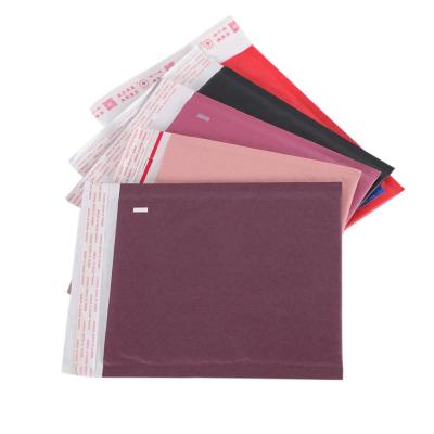 China Plain End Mailing Bags Kraft Bubble Cushioned Envelopes Shipping Messenger Paper Mailing Bags For Clothing for sale