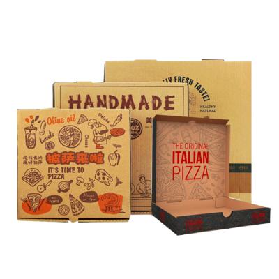 China Recyclable Hot Selling Logo Printed Cheap Customized Pizza Box Food Grade Custom Pizza Boxes for sale