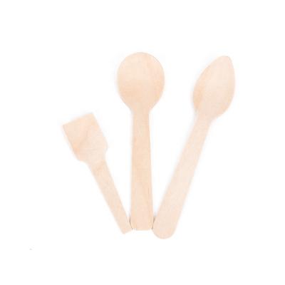 China Viable Ice Cream Sticks High Quality Birch Wooden Stick Ice Cream Lolly Popsicle Eco-friendly Disposable Wooden Spoon for sale