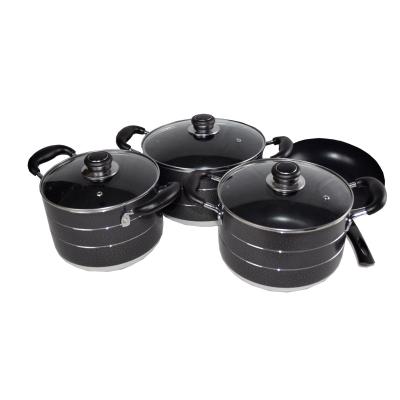 China African Sustainable Aluminum Pots Soup Pot Set Hot Selling Pots for sale