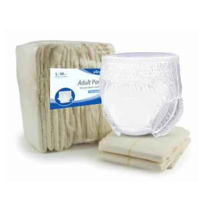 China Wholesale Plain Weave Adult Incontinence Diapers Pull Up Underwear Adult Disposable for sale