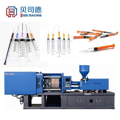 China BST-1800A Horizontal Automatic Medical Disposable Syringe Making Machine / Injection Molding Machine for sale