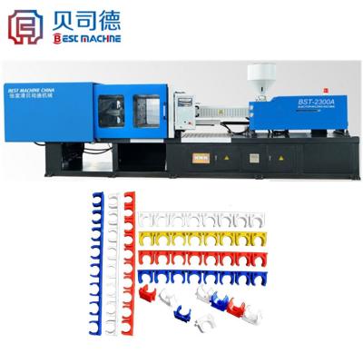 China BST-2300A Horizontal Plastic PVC PPR PE Pipe Carrier Injection Molding Machine Line for sale