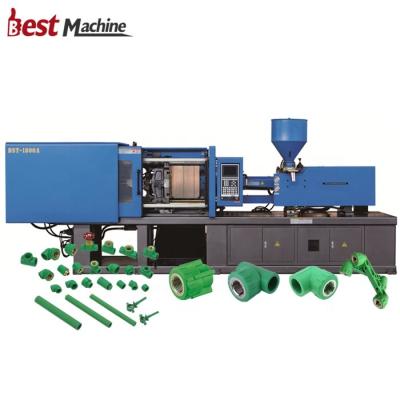 China BST-1800A pp horizontal professional plastic pvc pipe ware injection mold making machine in china for sale