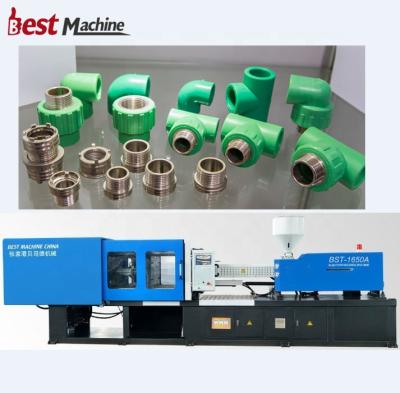 China Horizontal Automatic Plastic PPR Pipe Fittings Injection Molding Mking Machine for sale