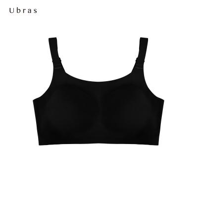 China Cool QUICK DRY Ubras Chubby Fashionable Fittable Neckline Much Loved UK12009 Back Hang Seamless Woman Plus Size Bra for sale