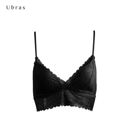 China Ubras UX12016 new style V female lace sexy bra sets deep soft soft wireless design QUICK DRY for sale