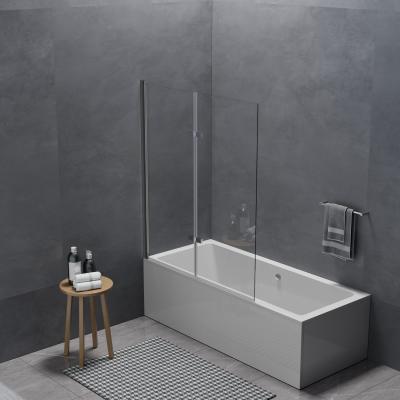 Chine Écran de salle de bain double verre pliable acrylique à vendre