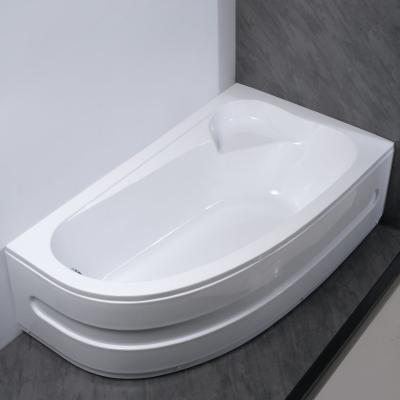 China Customization Left Corner Acrylic Bathtub with Separatable Front Panel Built in Tub for sale