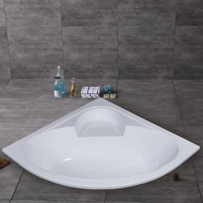 China Simple Built in Panels Option Corner Acrylic Bathtubs for Free Replacement of Breakages for sale