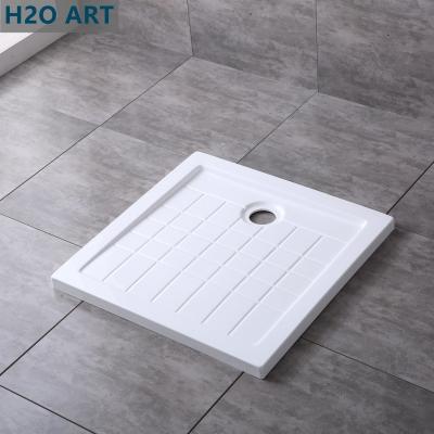 China Square Acrylic Shower Tray for Glass Cabinet Fast Installation in Europe Acrylic Base for sale