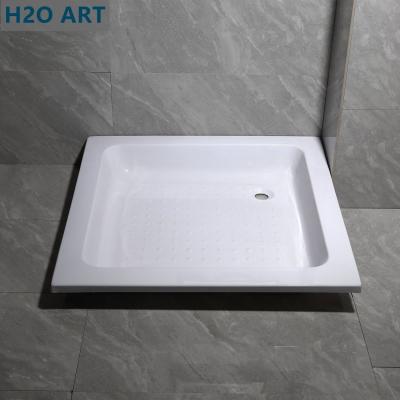 Chine Sous la baignoire en tuile plateau de douche acrylique mono couleur avec un trou de déchets de 50 mm de diamètre aux prix à vendre