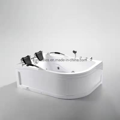 China Whirlpool Massage bad Acryl dubbelhoekige bubbelbad voor 2 personen Outdoor SPA Te koop