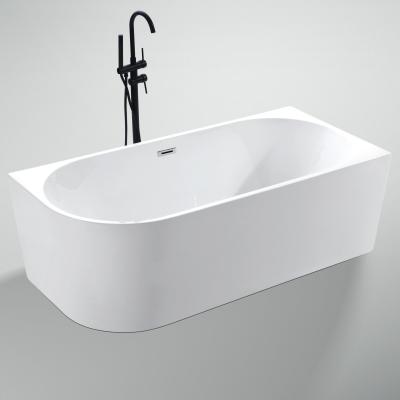 China Poland White Black Colors PMMA Acrylic Freestanding Bathtub Left/Right Customization for sale