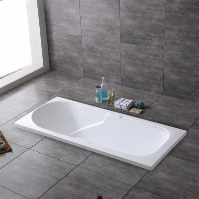 China Built-in Structure and Optional Drainer for Easy Installation Acrylic Panel Bathtub for sale