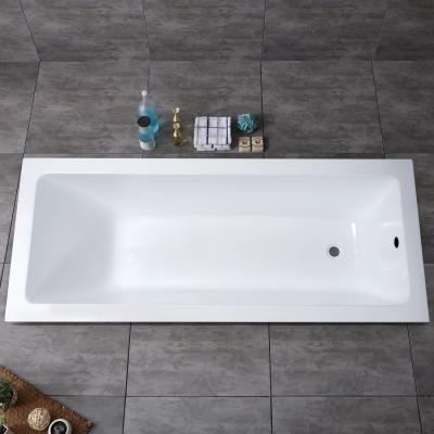 China Rectangular Simple Drop in Acrylic Bathtubs Panels Drainage Accessoires en Pakketgrootte Te koop