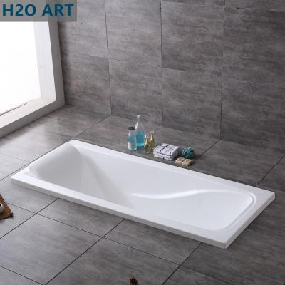 China Baño de acrílico de drenaje final con función simple 1700mm control manual en venta