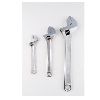 China Carbon Steel Chrome Plated Adjustable Wrench / Wrench for sale