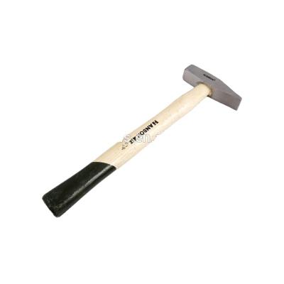 China Machinist Hammer 45# Carbon Steel Handle Wood Erector Polished Finish Hammer / Heat Treatment for sale