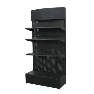 China Factory Supplier Customized Double Sided Metal Supermarket Shelves Gondola Racks With Good Sale for sale