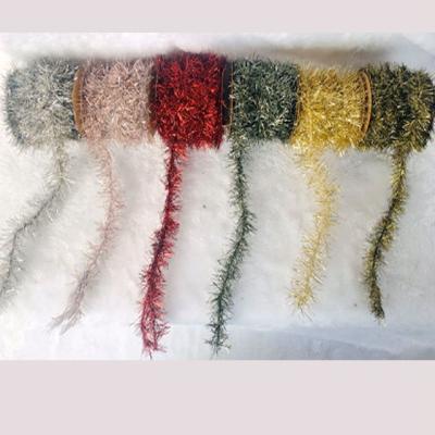 China Shenzhen factory TINSEL Christmas braid garland for sale